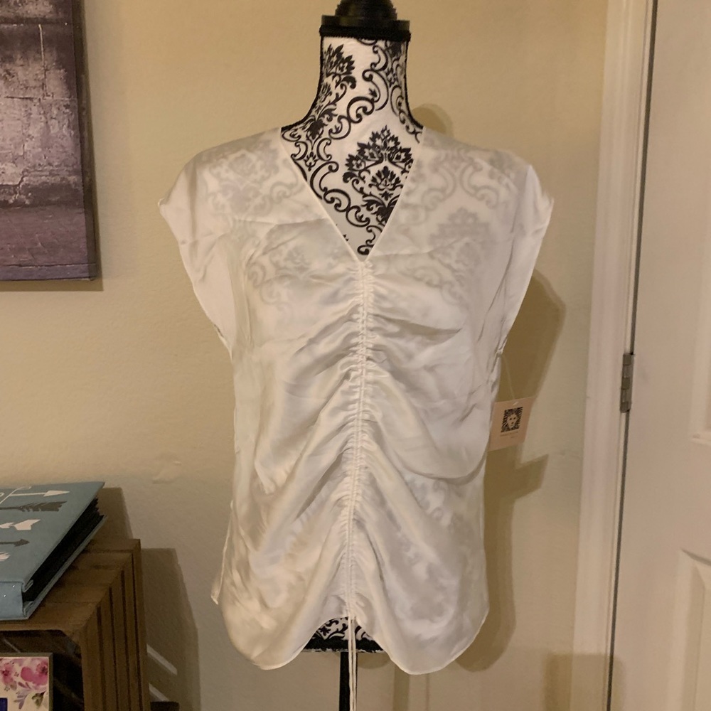 Anne Klein satin blouse NEW